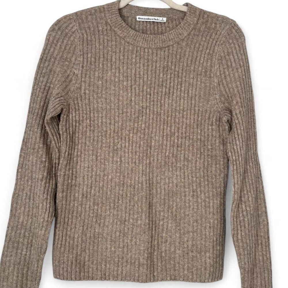 Abercrombie-fitch Women's Brown and Tan Jumper